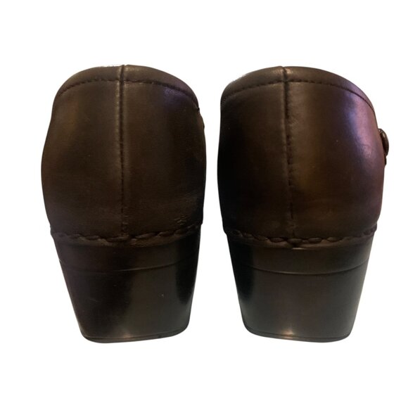 Dansko Women's Black Leather Professional Clogs Slip-On Comfort Shoes Size 11.5 - Picture 9 of 15